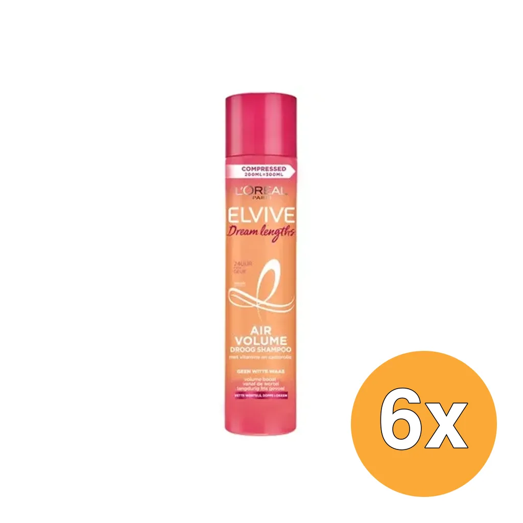 6x L'Oréal Paris Elvive Dream Lengths Droog Shampoo (200 ml)