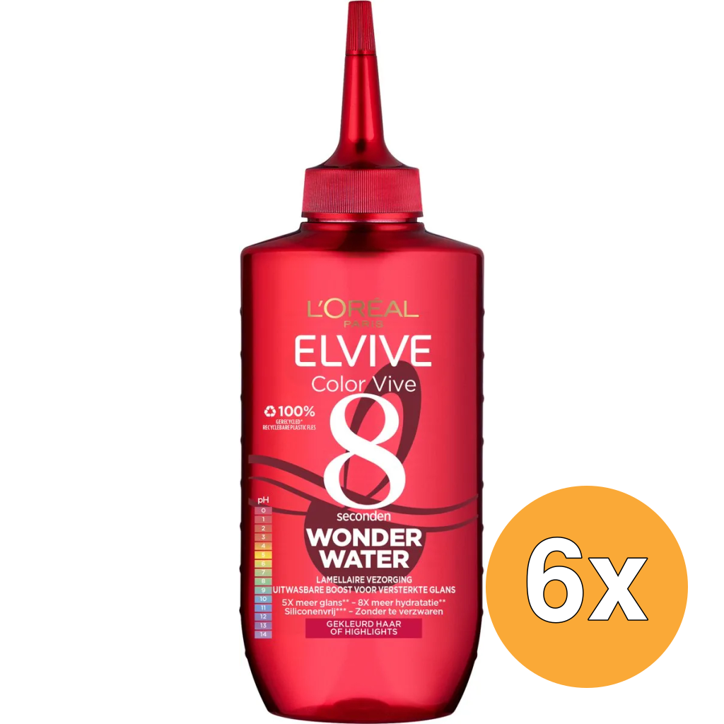 6x L'Oréal Paris Elvive Wonder Water Color Vive (200 ml)