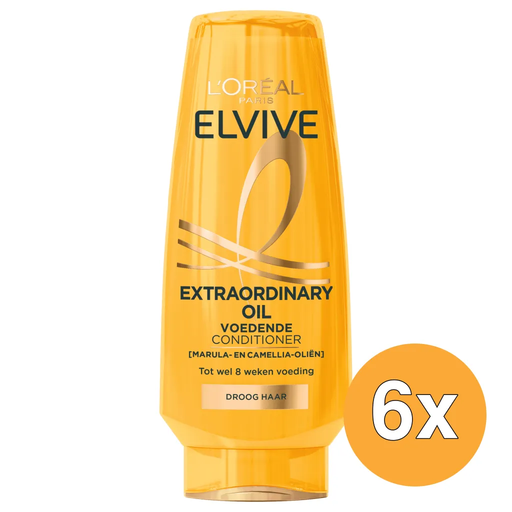 6x L'Oréal Paris Elvive Cremespoeling Extraordinary Oil Dry Hair (200 ml)