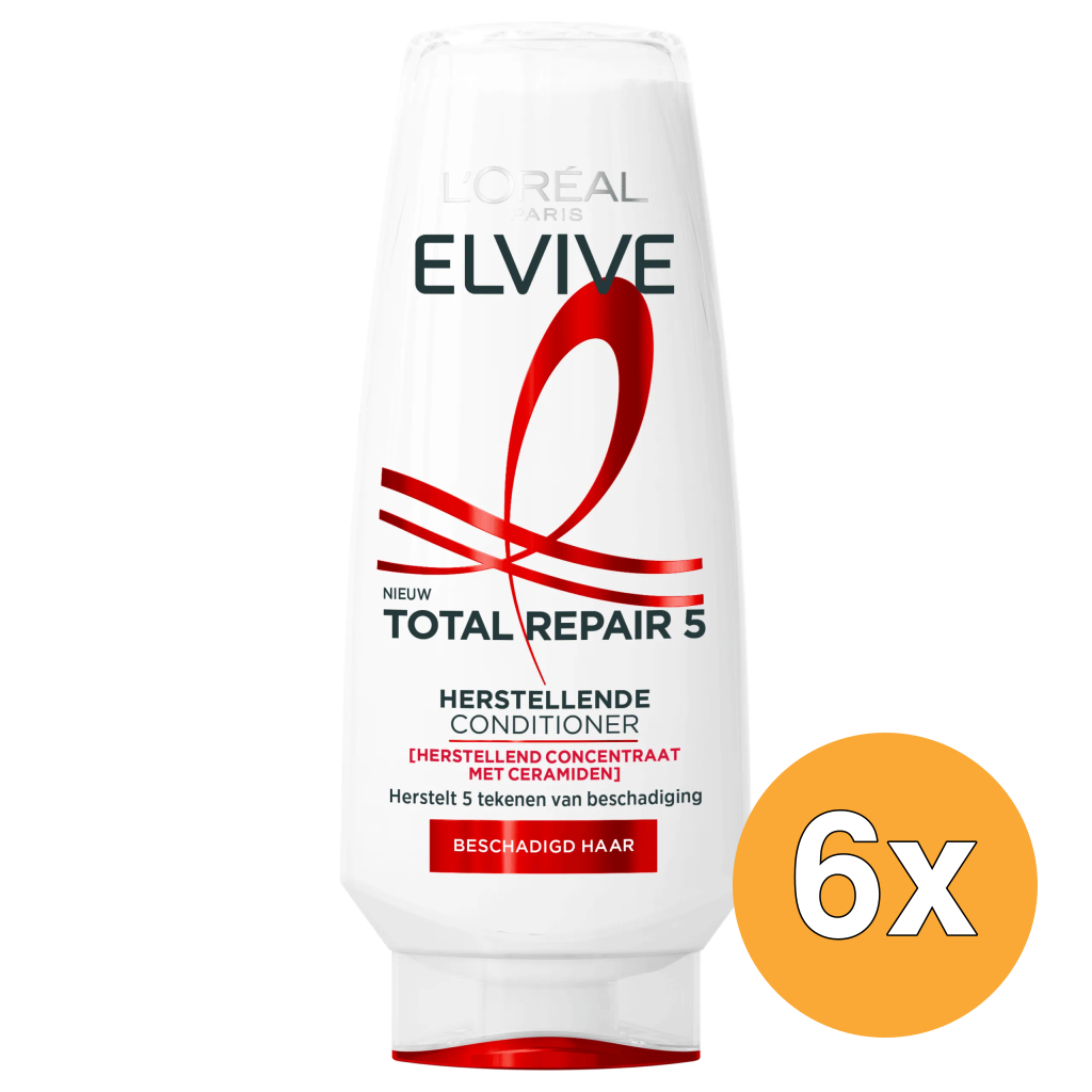 6x L'Oréal Paris Elvive Cremespoeling Total Repair 5 (200 ml)