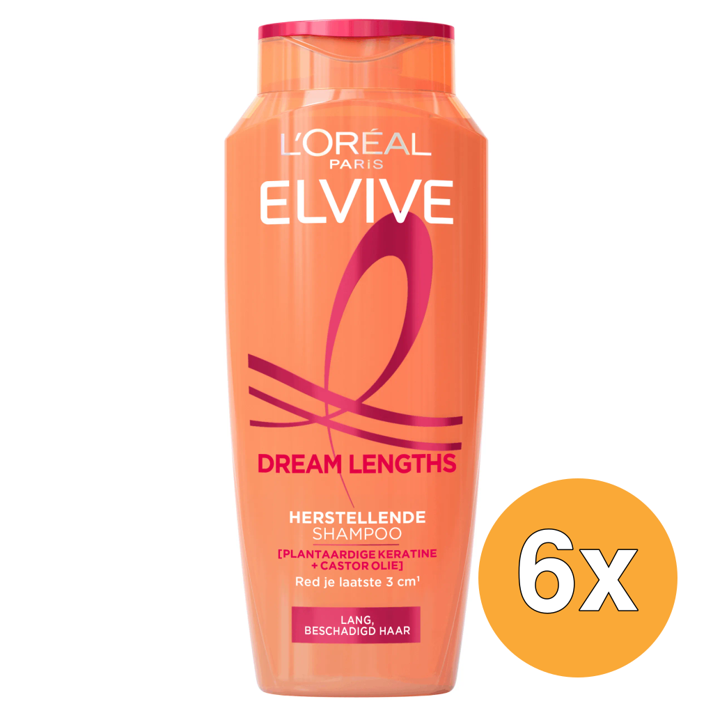 6x L'Oréal Paris Elvive Shampoo Dream Length (250 ml)