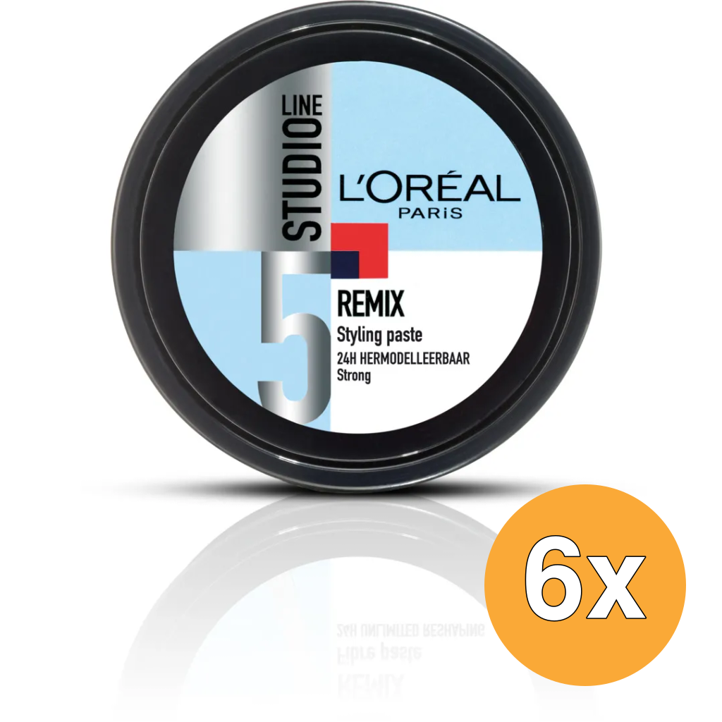 6x L'Oréal Paris Studio Line Paste Remix (150 ml)