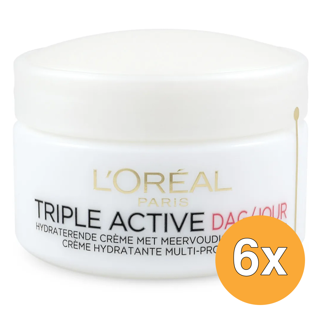 6x L'Oréal Paris Triple Active Dry Skin (50 ml)