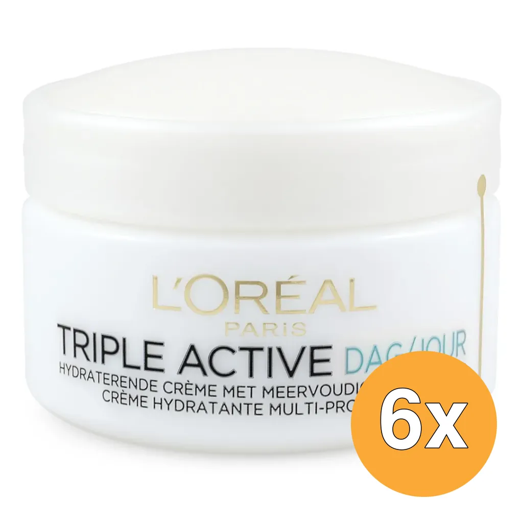 6x L'Oréal Paris Triple Active Normaal/Gemengde (50 ml)