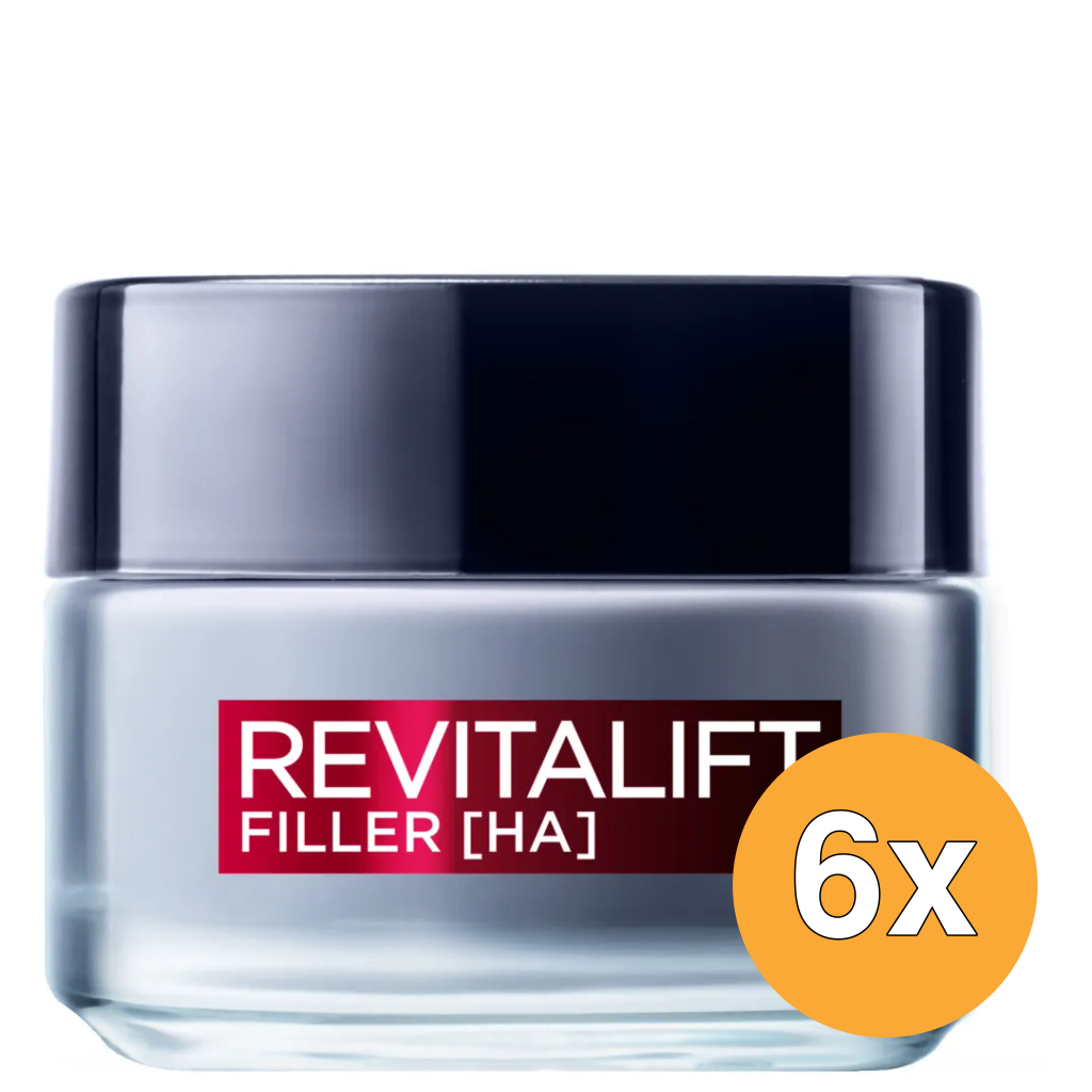 6x L'Oréal Paris Revitalift Filler Dagcreme (50 ml)