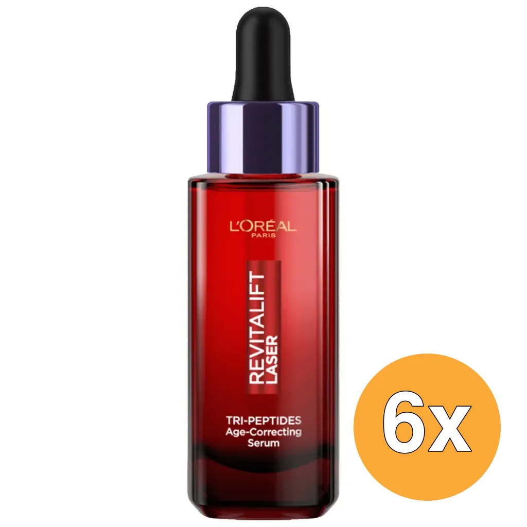 6x L'Oréal Paris Revitalift Laser Serum Tri Peptides (30 ml)