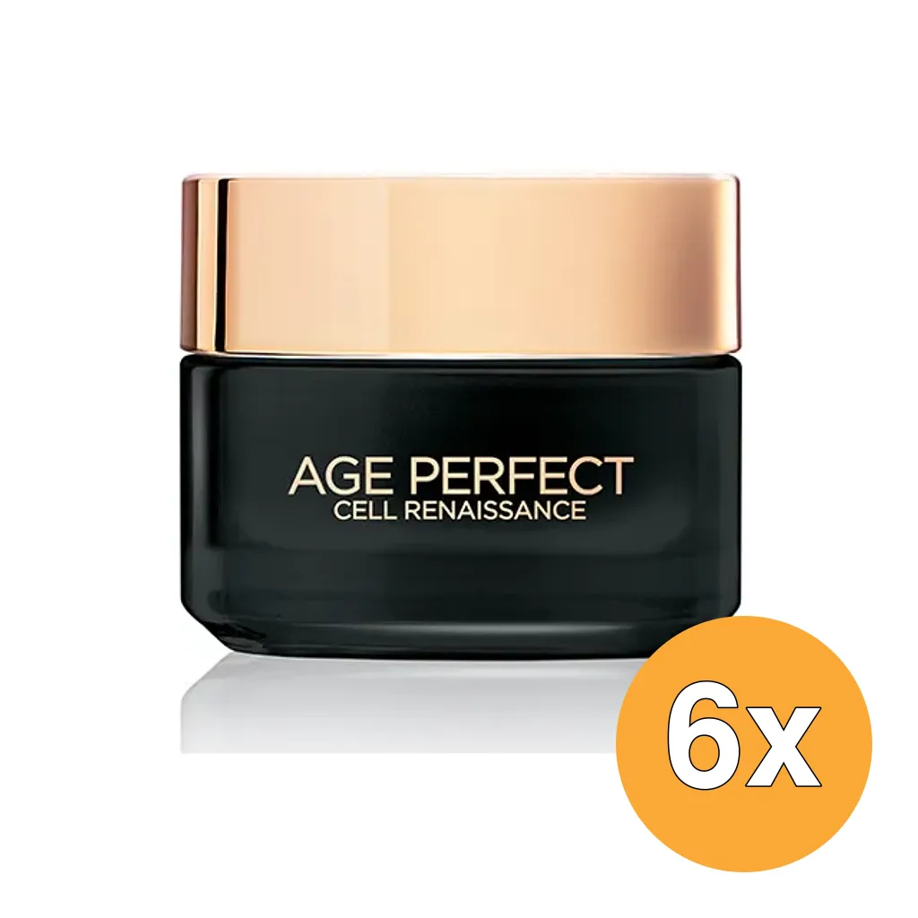 6x L'Oréal Paris Age Perfect Cell Renaissance Dagcreme (50 ml)