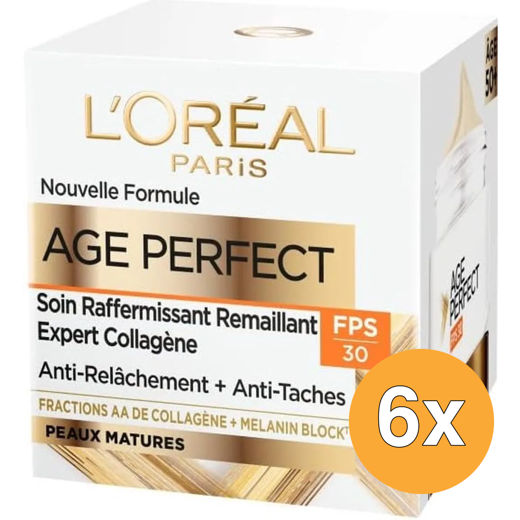 6x L'Oréal Paris Age Perfect Collageen Expertise Verstevigende Verzorge (30 ml)