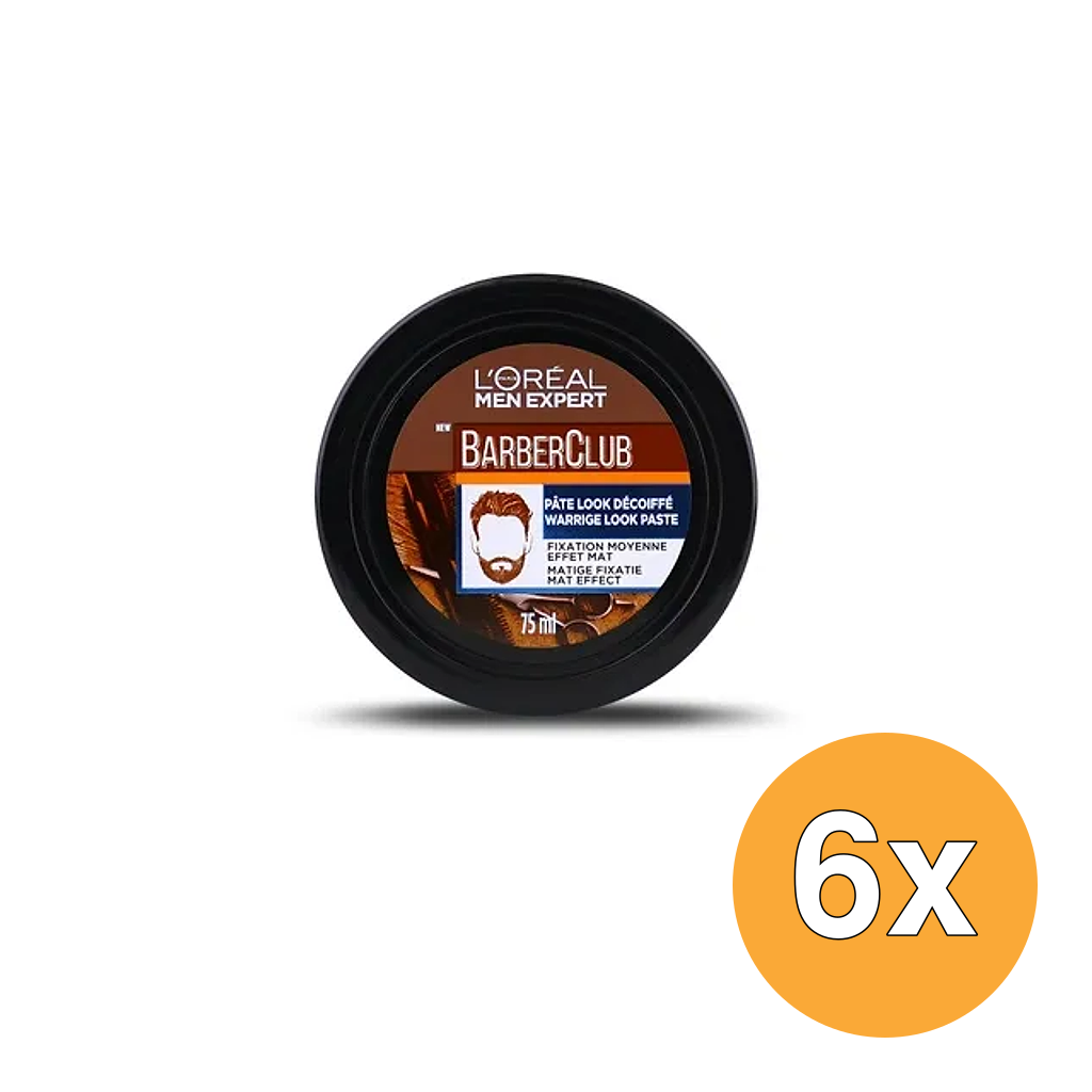 6x L'Oréal Paris Men Expert Barberclub Warrige Look Pasta (75 ml)