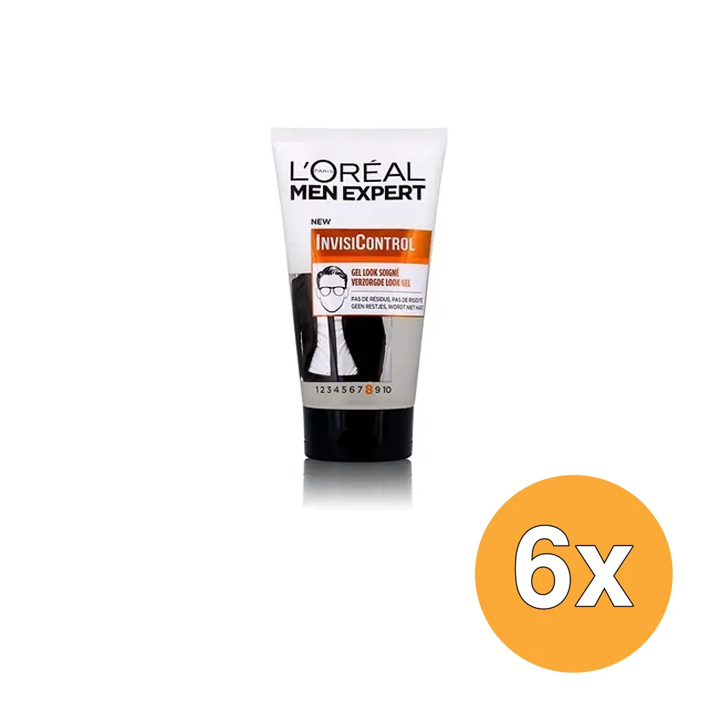 6x L'Oréal Paris Men Expert Gel Invisicontrol (150 ml)