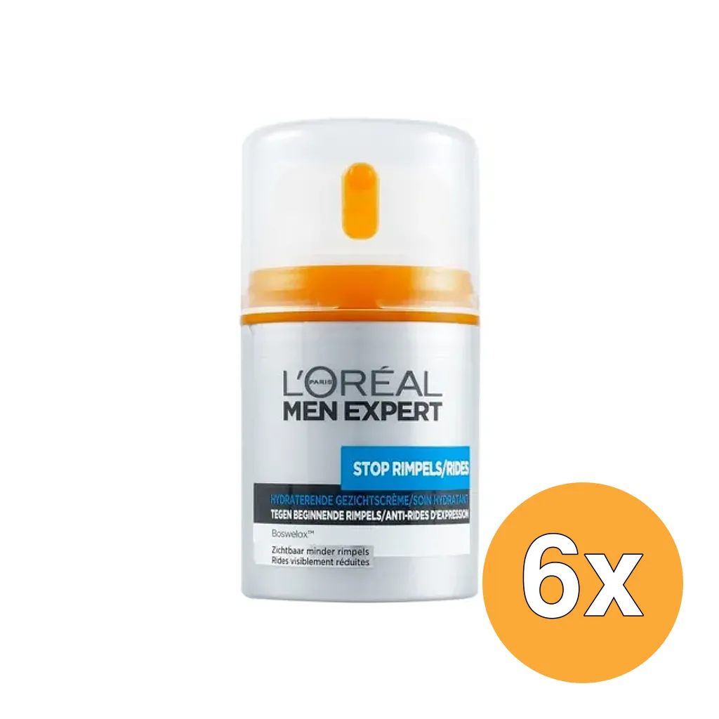 6x L'Oréal Paris Men Expert Stop Rimpels (50 ml)