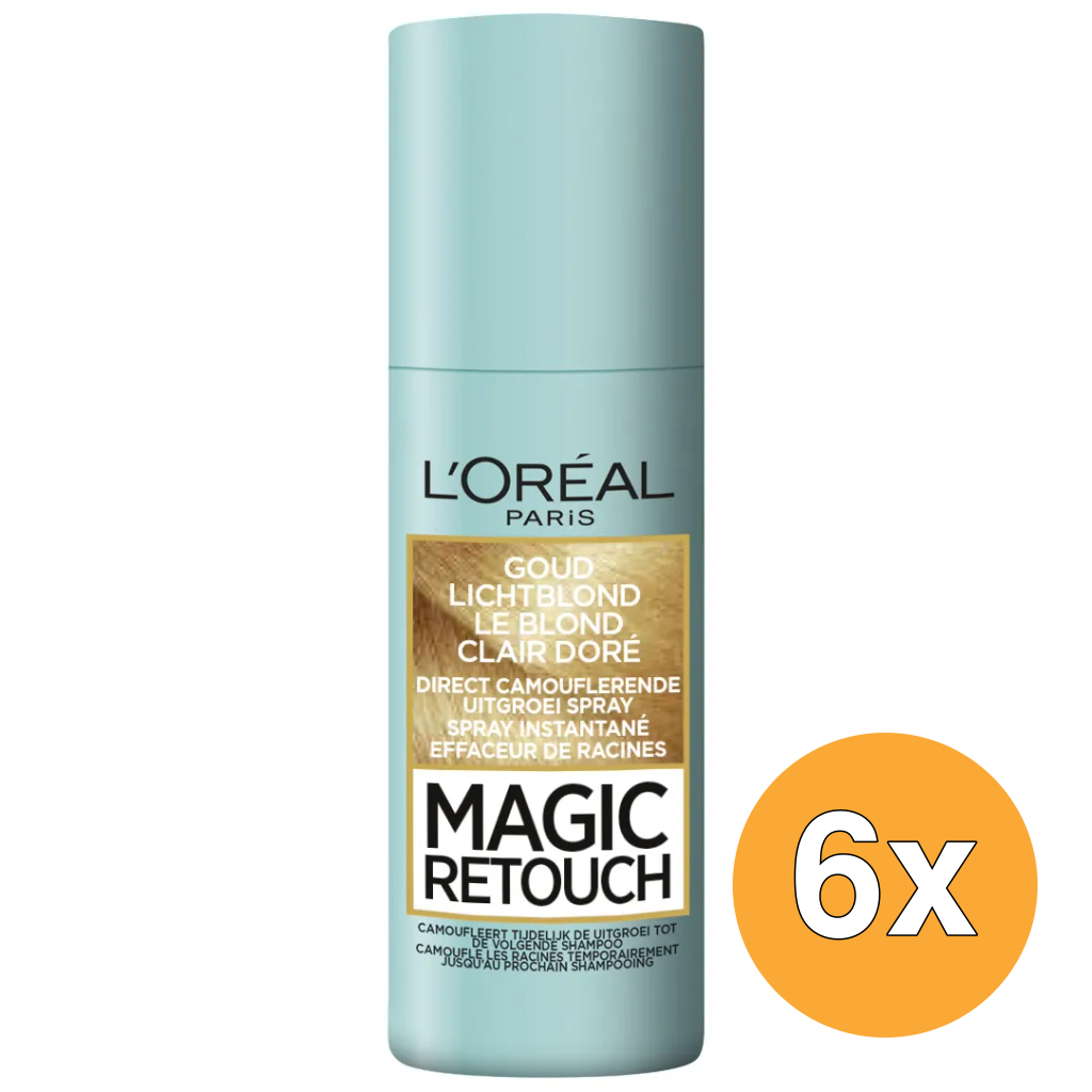 6x L'Oréal Paris Magic Retouch Nr. 9 Blond Clair D (75 ml)