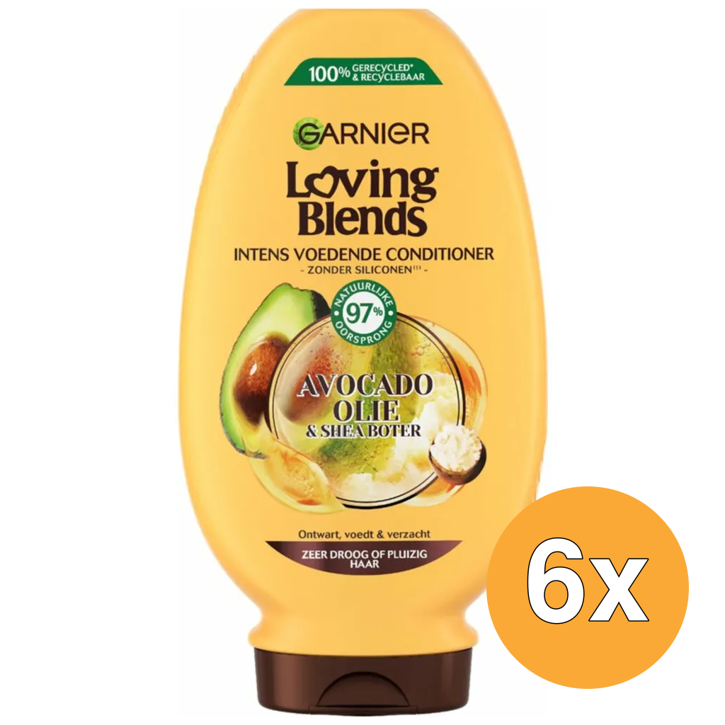 6x Garnier Loving Blends Conditioner Avocado Olie & Karite Boter (250 ml)