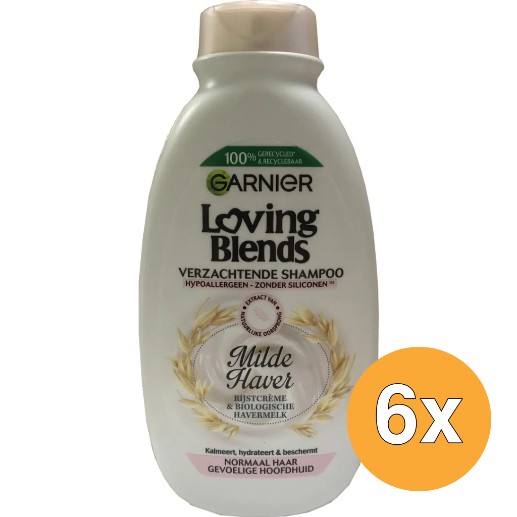 6x Garnier Loving Blends Shampoo Milde Haver (300 ml)