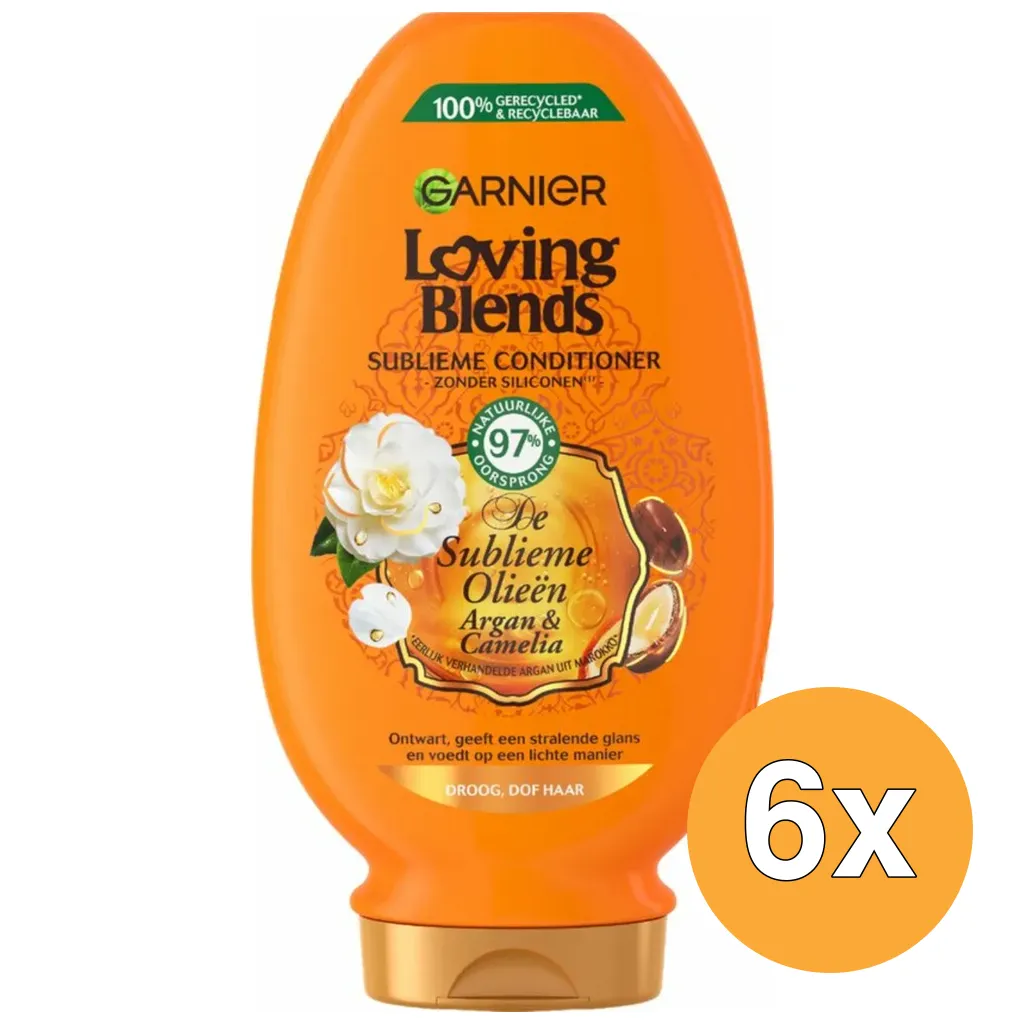 6x Garnier Loving Blends Conditioner Argan & Cameliaolie (200 ml)