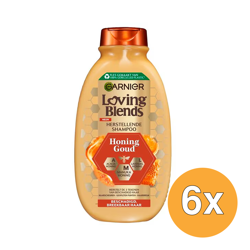 6x Garnier Loving Blends Shampoo Honing Goud (300 ml)