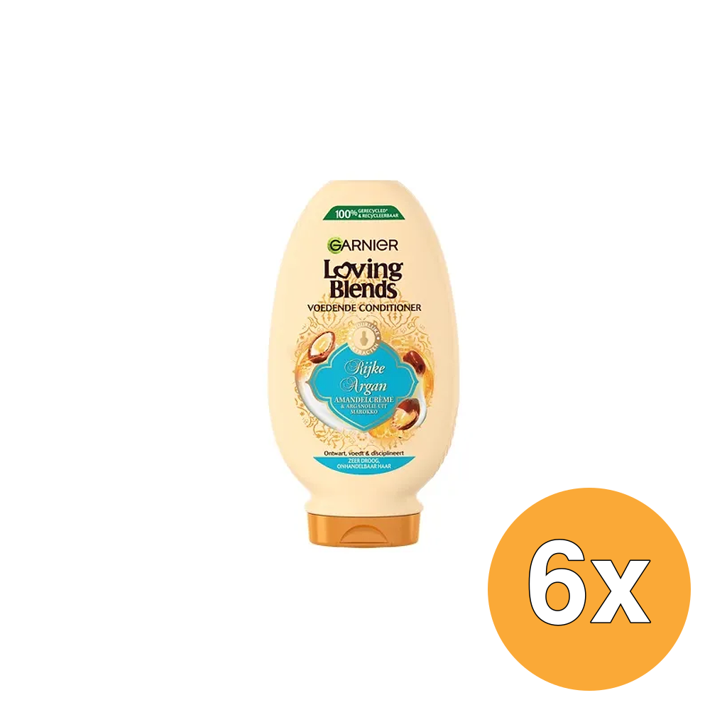 6x Garnier Loving Blends Shampoo Voedende Rijke Argan (300 ml)