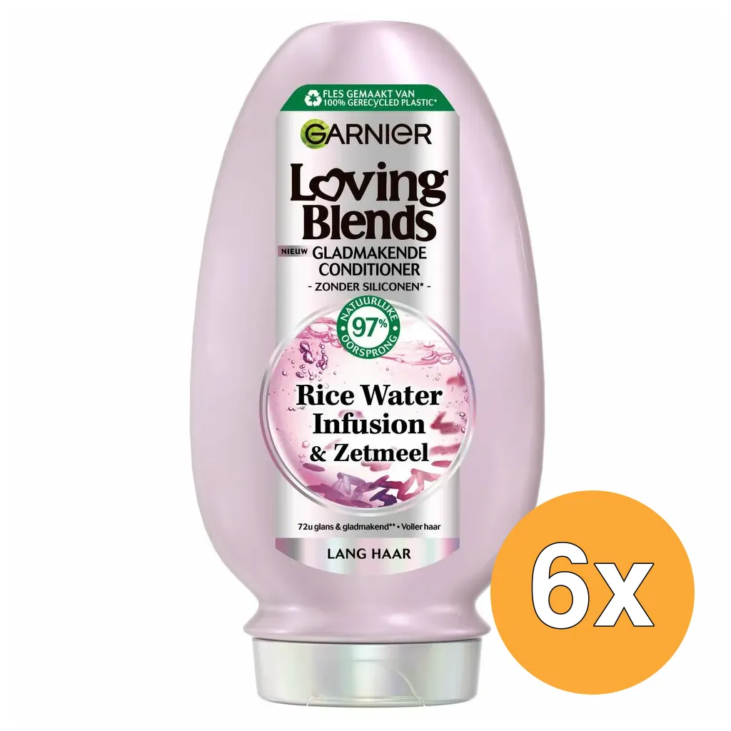 6x Garnier Loving Blends Conditioner Rice Water Infusion (300 ml)