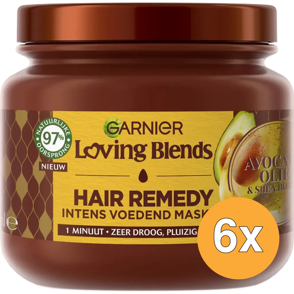 6x Garnier Loving Blends Haarmasker Avocadoolie & Shea Boter (340 ml)