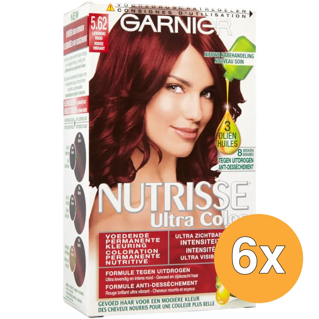 6x Garnier Nutrisse Ultra Color 5.62 (1 set)
