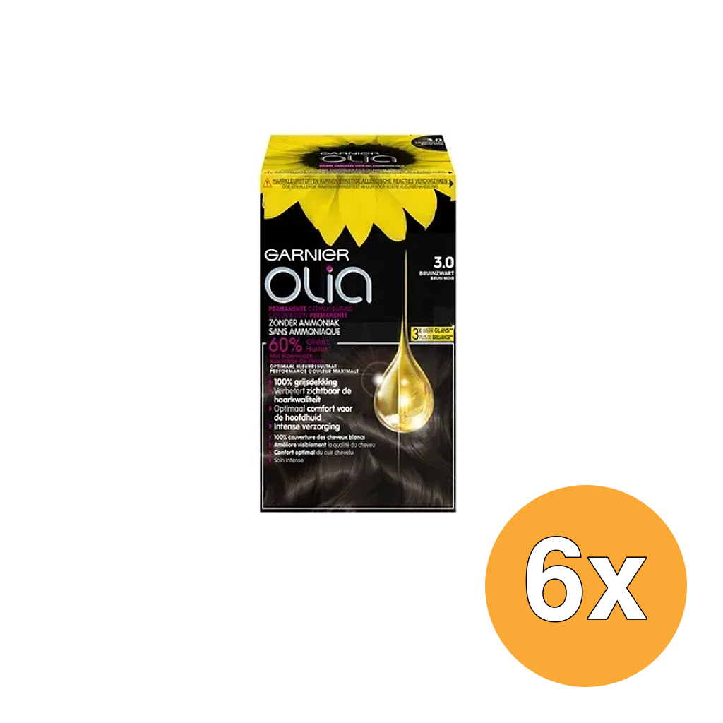 6x Garnier Olia 3.0 Donkerbruin (1 stuk)