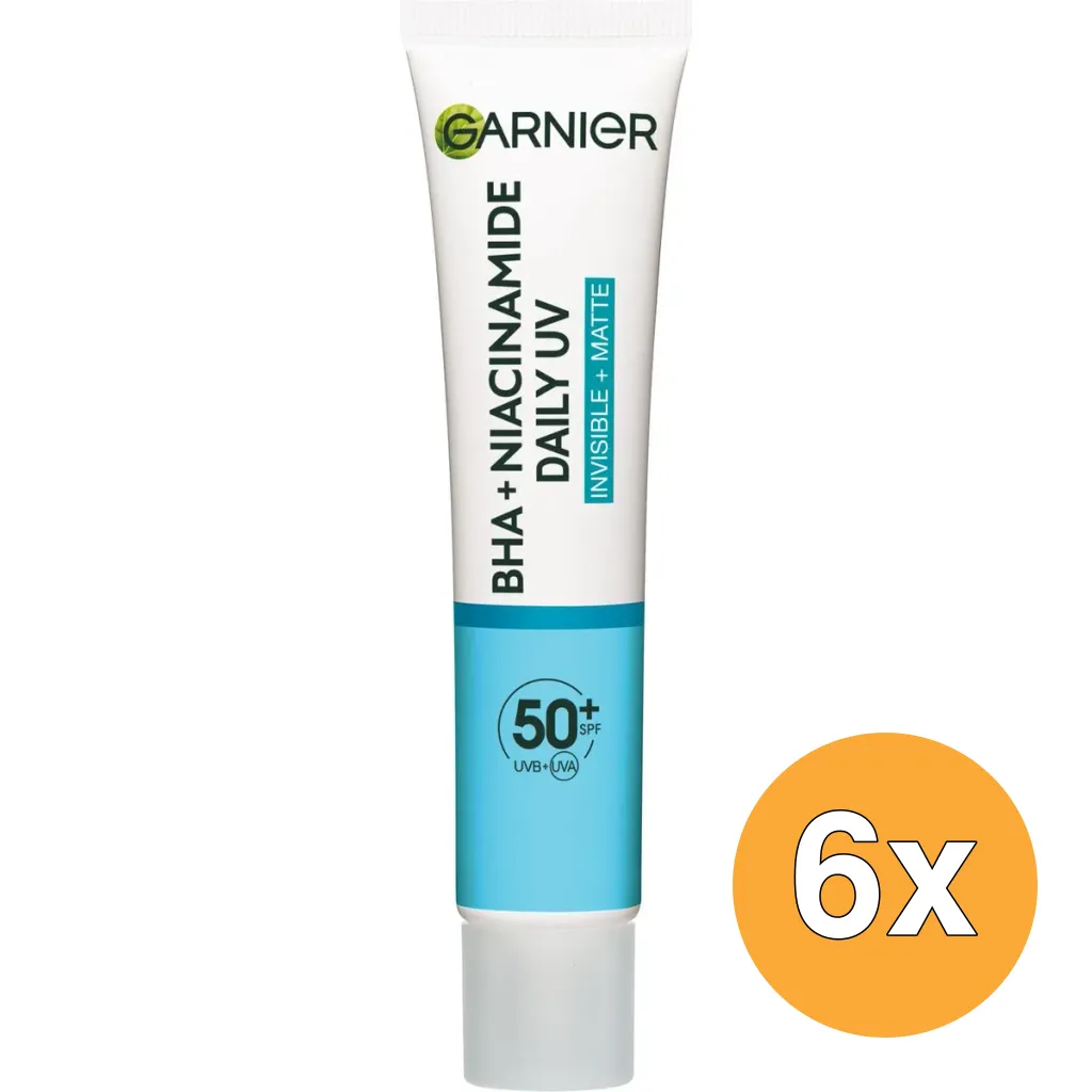 6x Garnier Pure Active Daily Fluid BHA+ Niacinamide (40 ml)