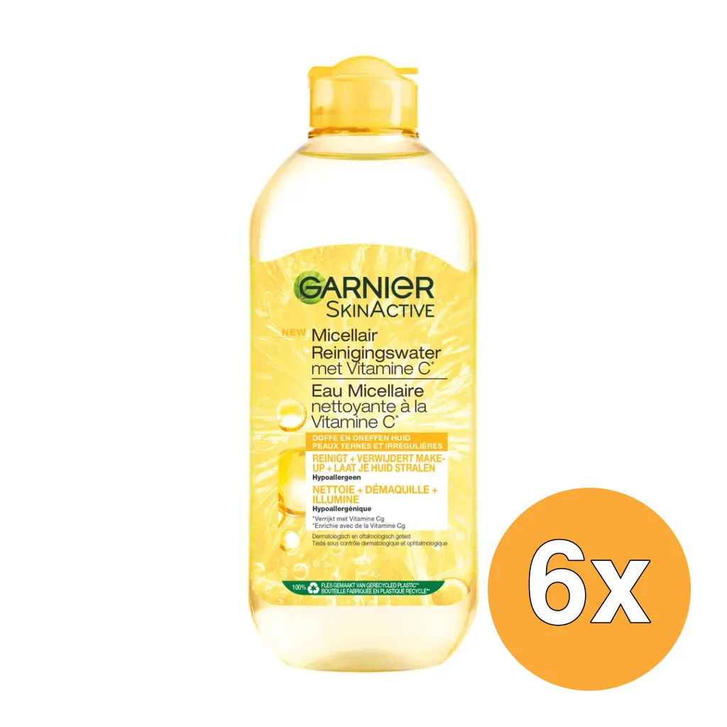6x Garnier Skin Active Micellair Water Vitamine C (400 ml)