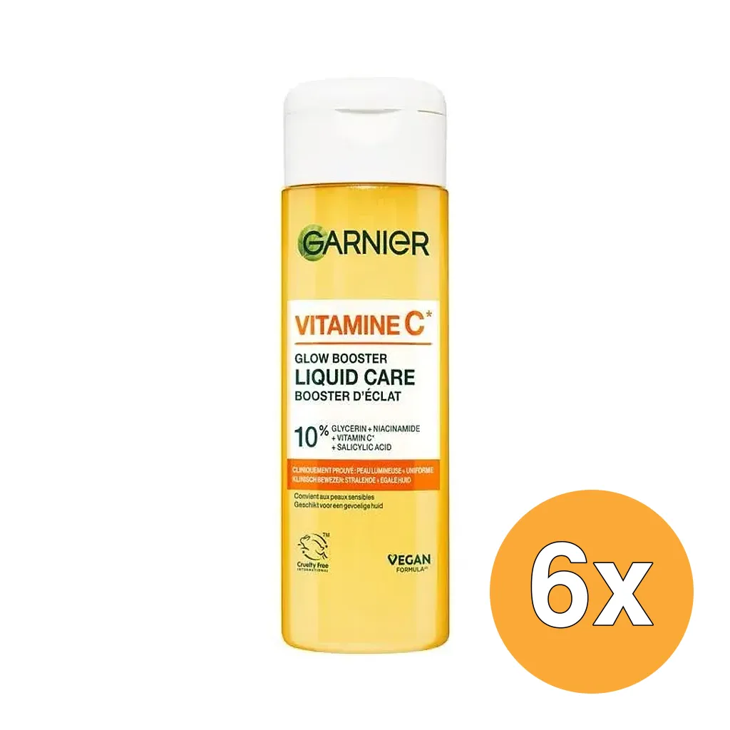 6x Garnier Vitamine C Glow Booster Liquid Care (120 ml)