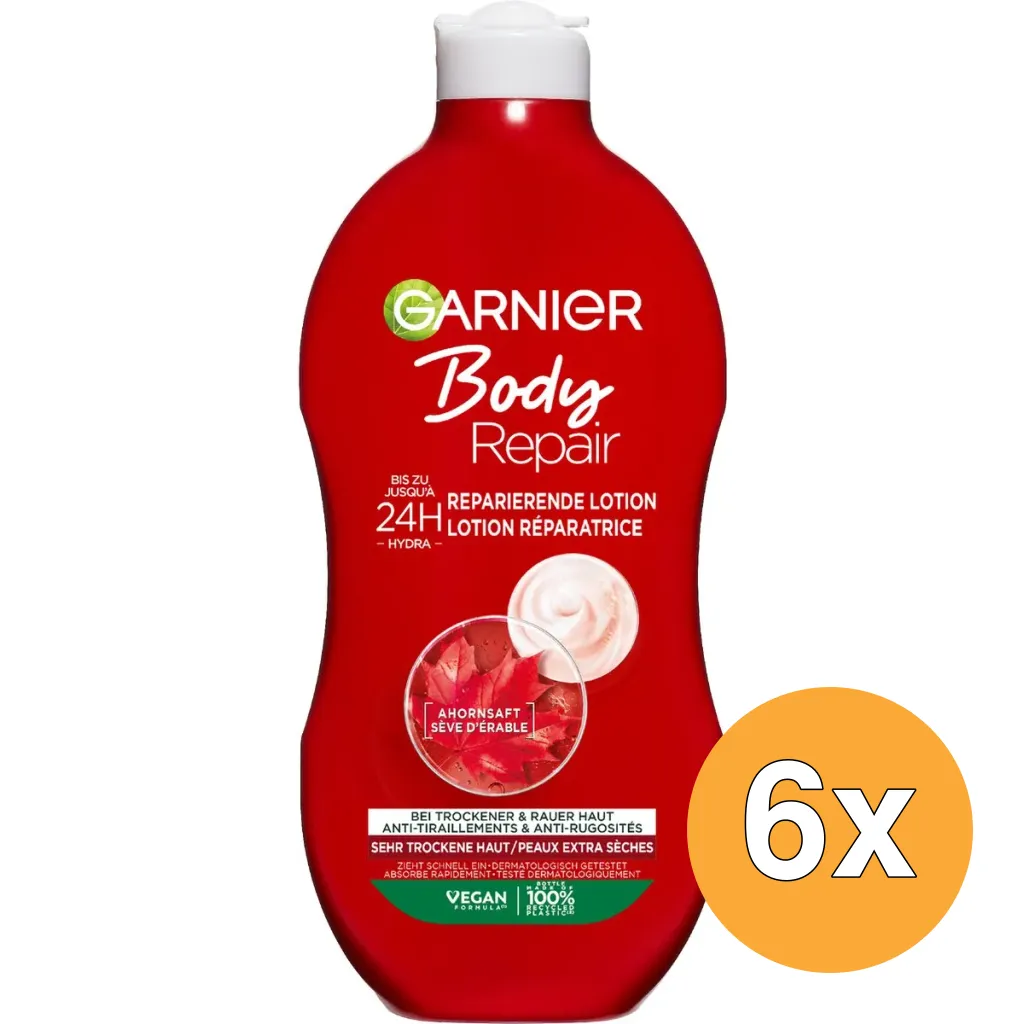 6x Garnier Body Repair Herstellende Bodylotion (400 ml)