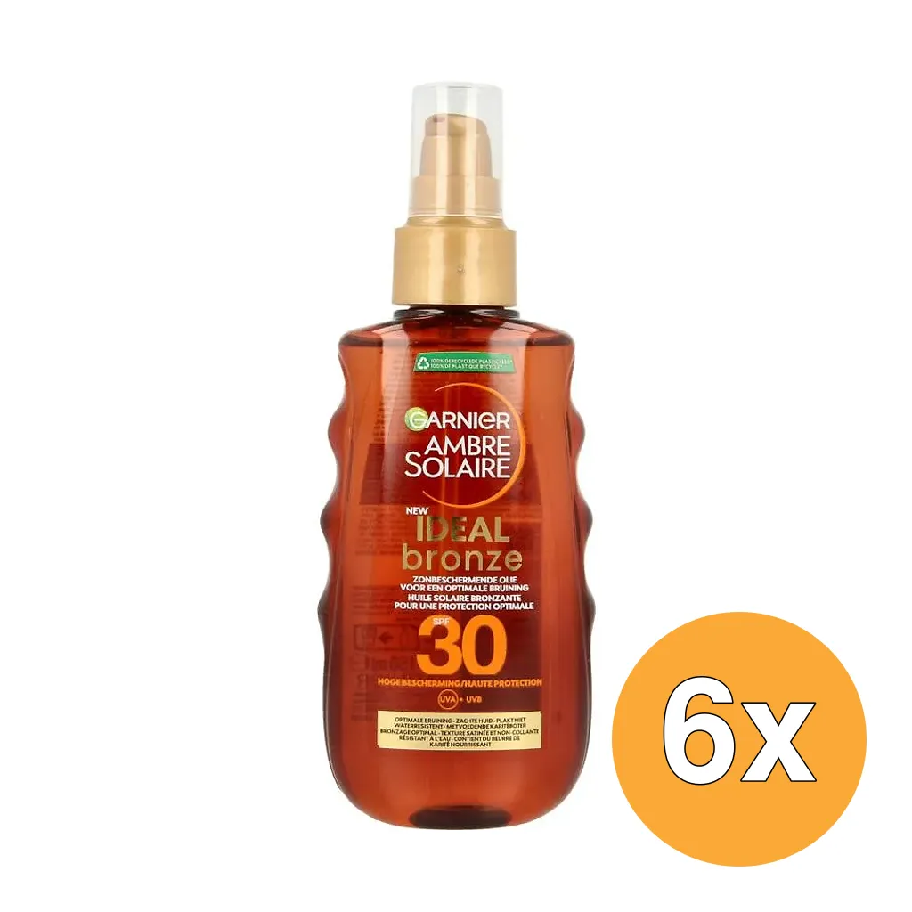6x Garnier Ambre Solaire Zonneolie Spray SPF30 (150 ml)