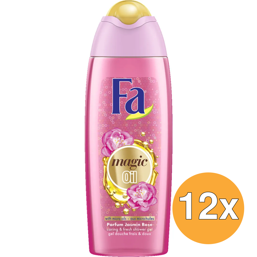 12x Fa Douchegel magic oil pink jasmi (250 ml)