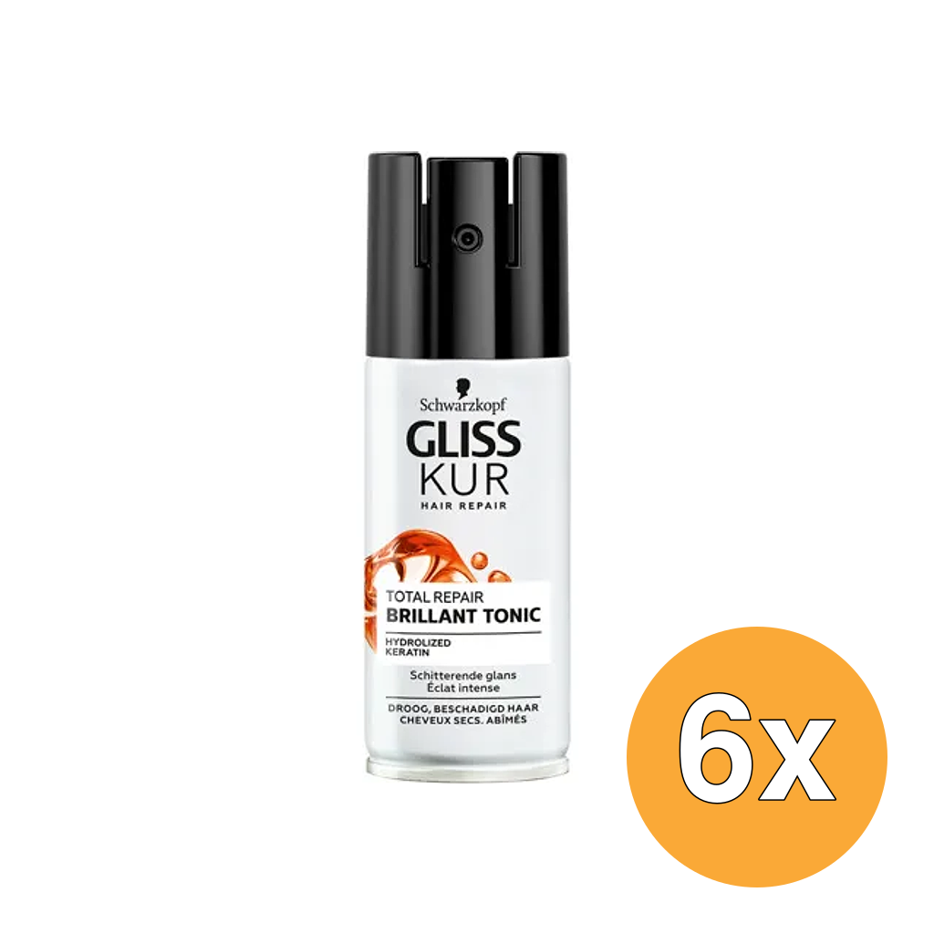 6x Gliss Kur Brilliant Tonic (100 ml)