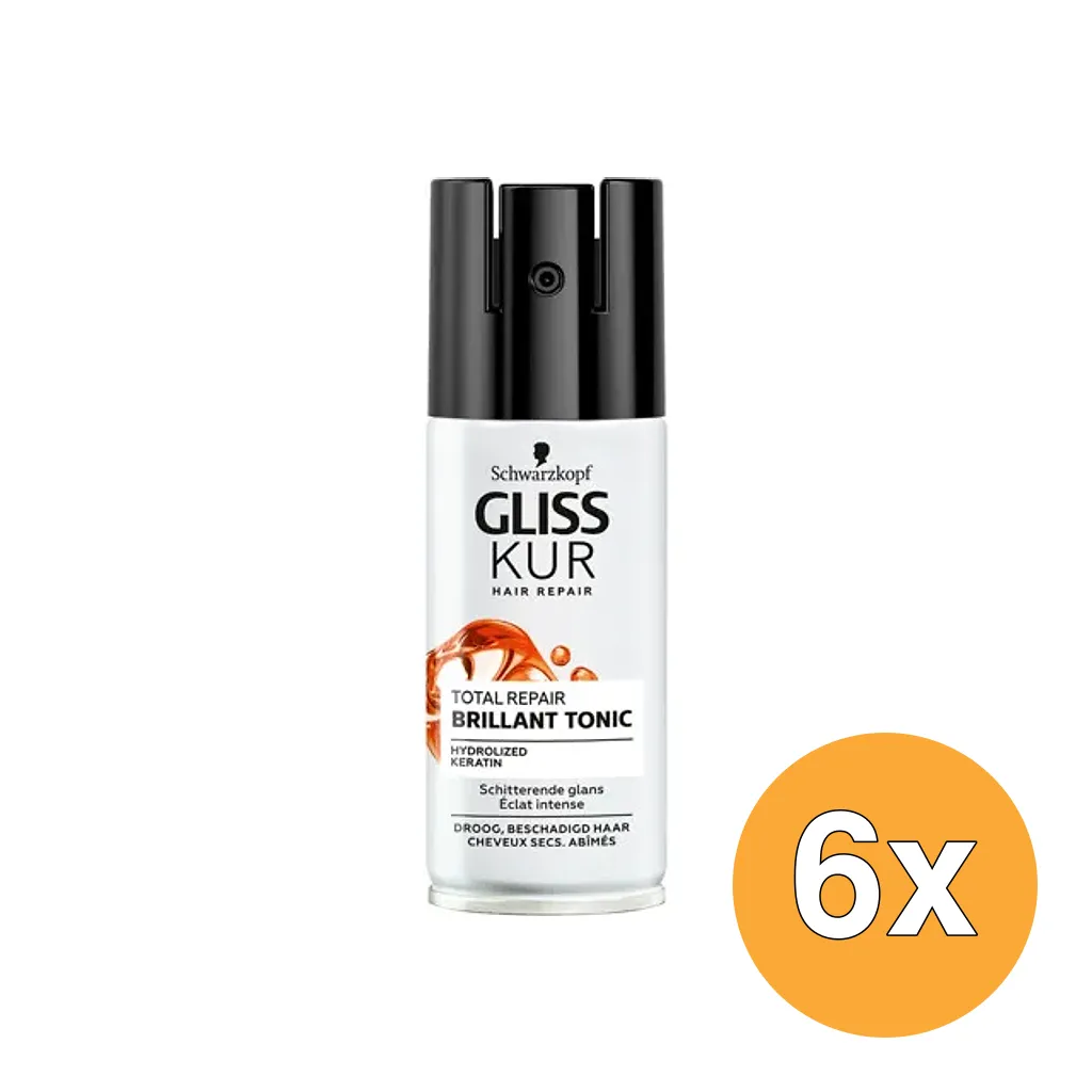 6x Gliss Kur Brilliant Tonic (100 ml)