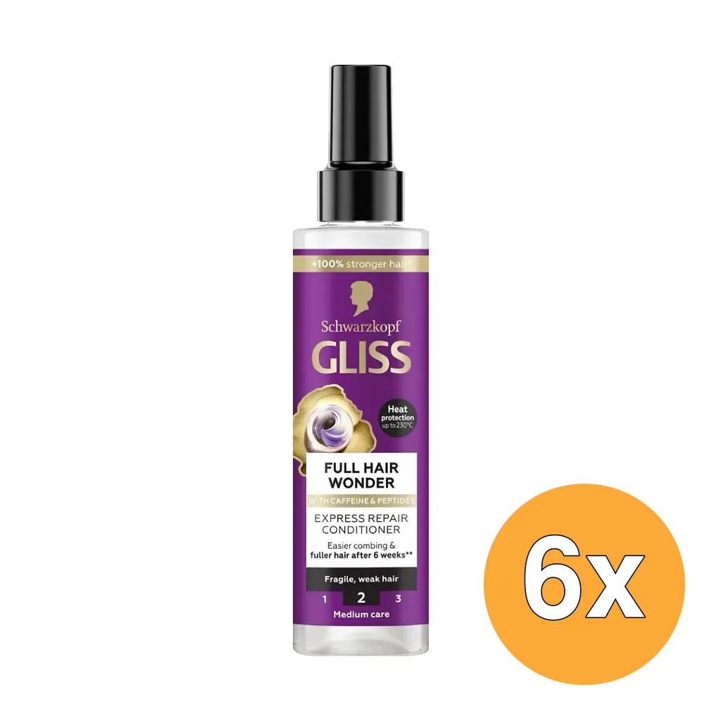 6x Gliss Kur Erc Full Hair W (200 ml)