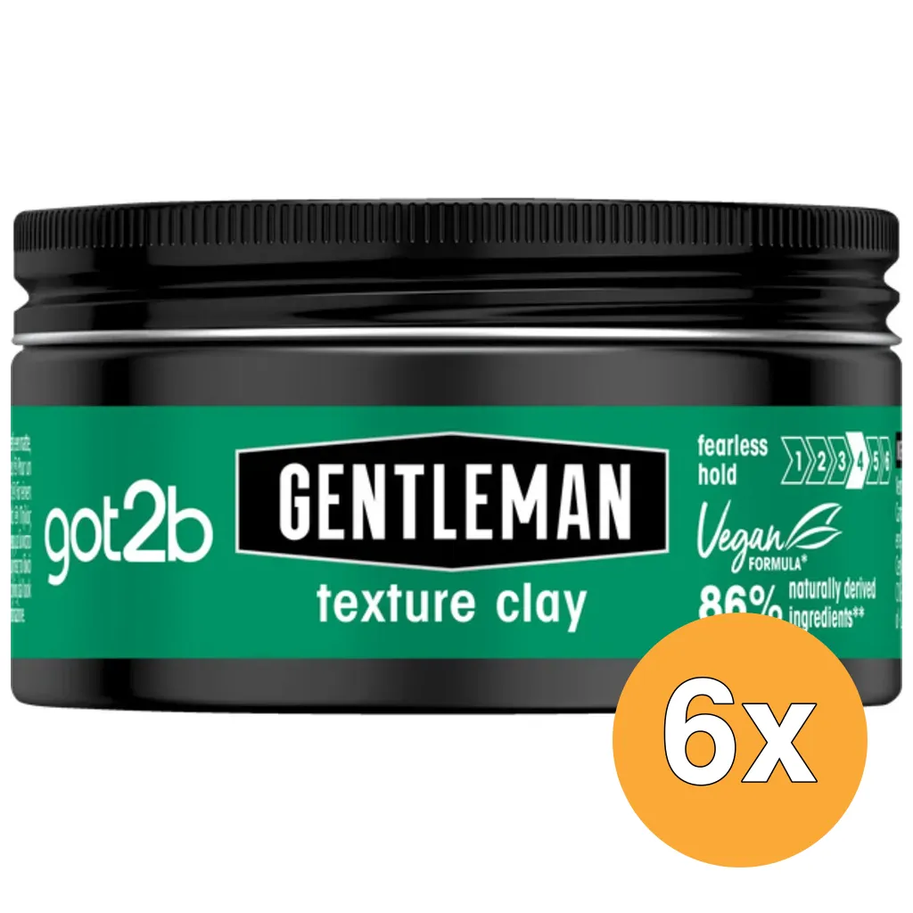 6x Got2B Gentleman Texture Clay (100 ml)