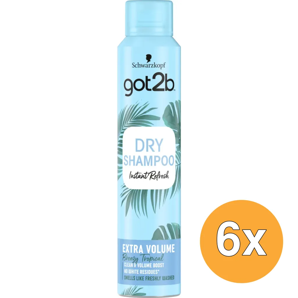 6x got2b Droogshampoo fresh & fabulous volume (200 ml)