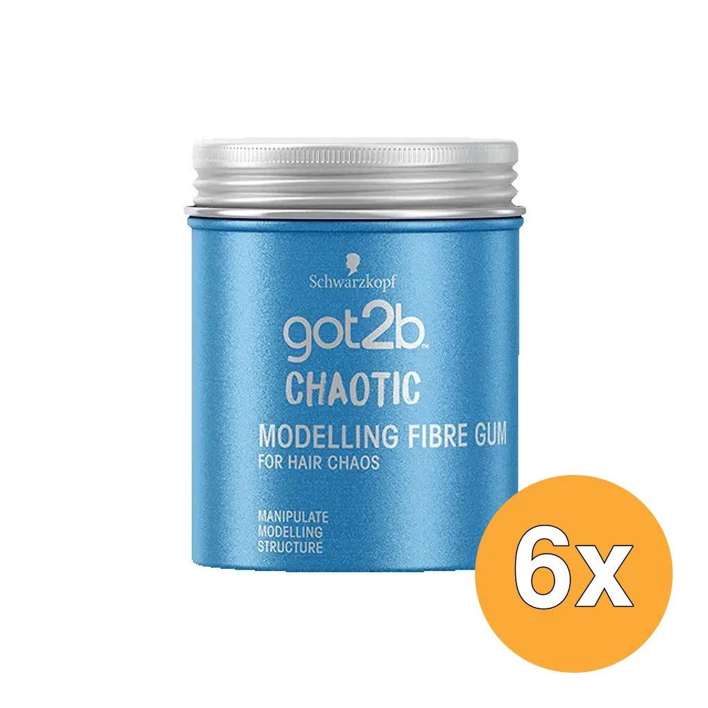 6x Got2B Chaotic Fibre Haar Gum (100 ml)