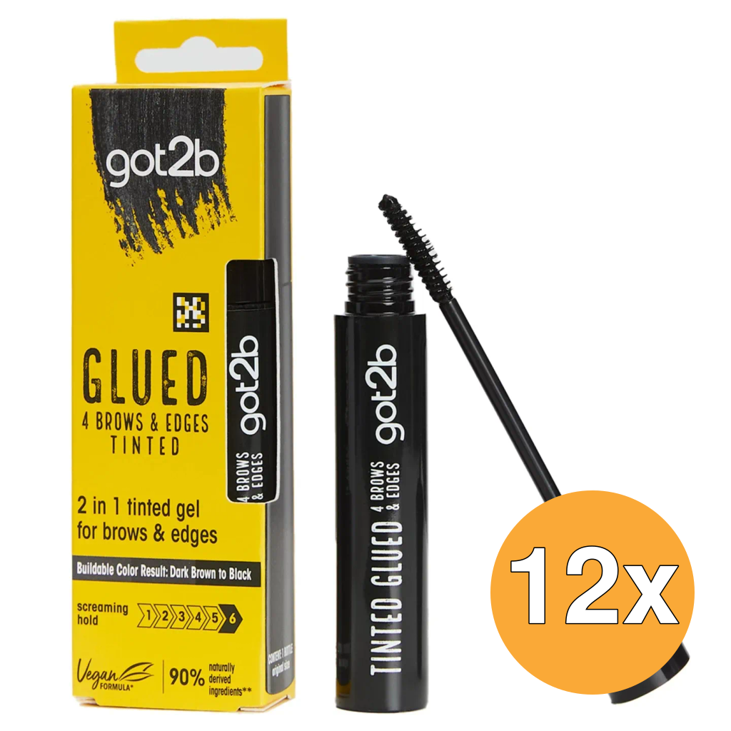 12x Got2B Glued4Brows Zwart (16 ml)