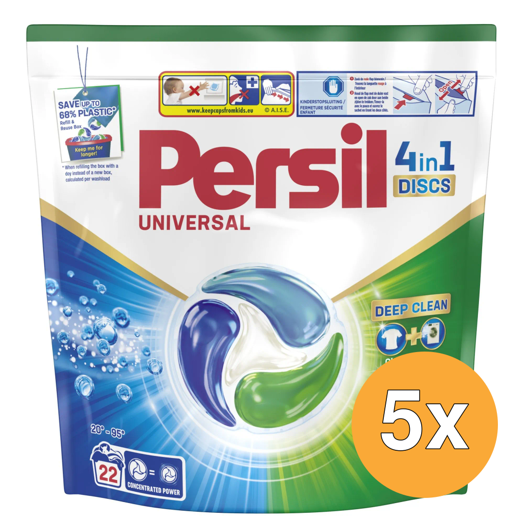 5x Persil Discs Universal 22 Wasbeurten (363 gr)