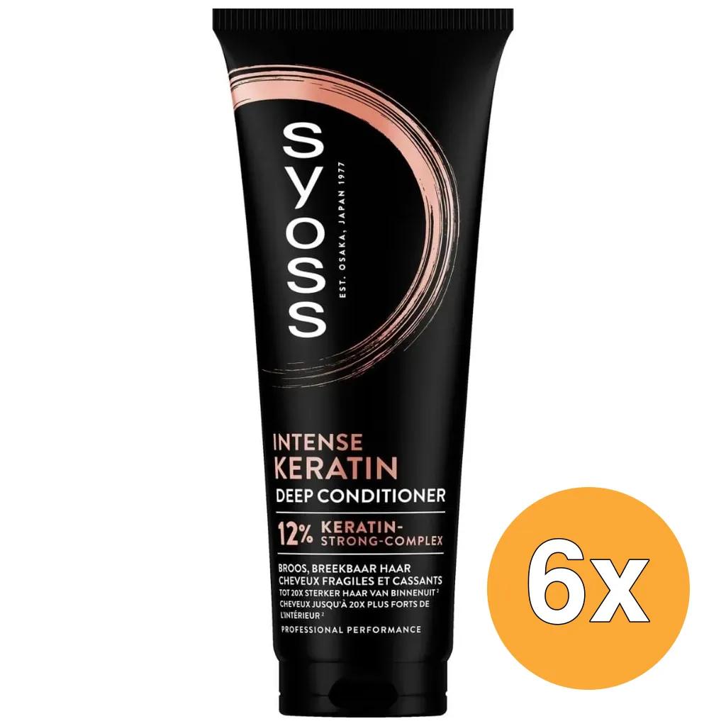 6x Syoss Conditioner Deep Intense Keratin (250 ml)