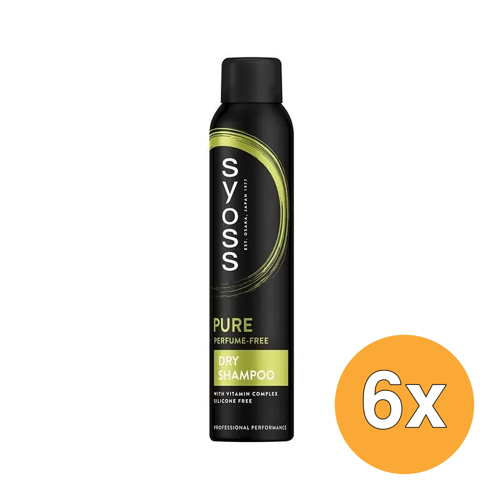 6x Syoss Droogshampoo Pure Fresh (200 ml)
