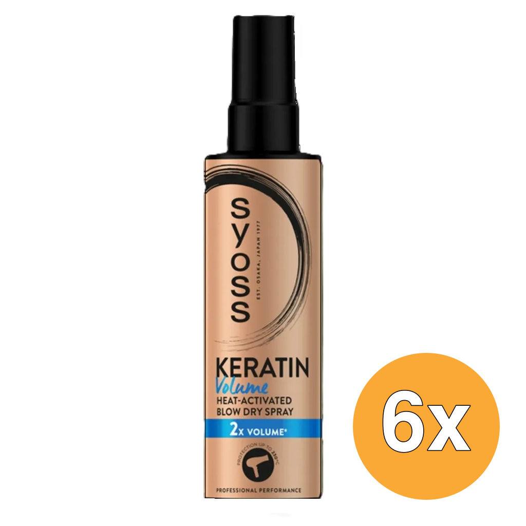 6x Syoss Keratinespray Volume (200 ml)