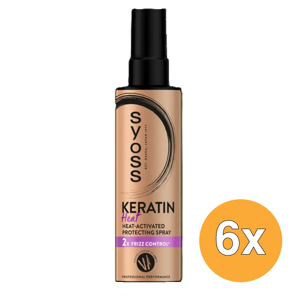 6x Syoss Keratinespray Heat (200 ml)