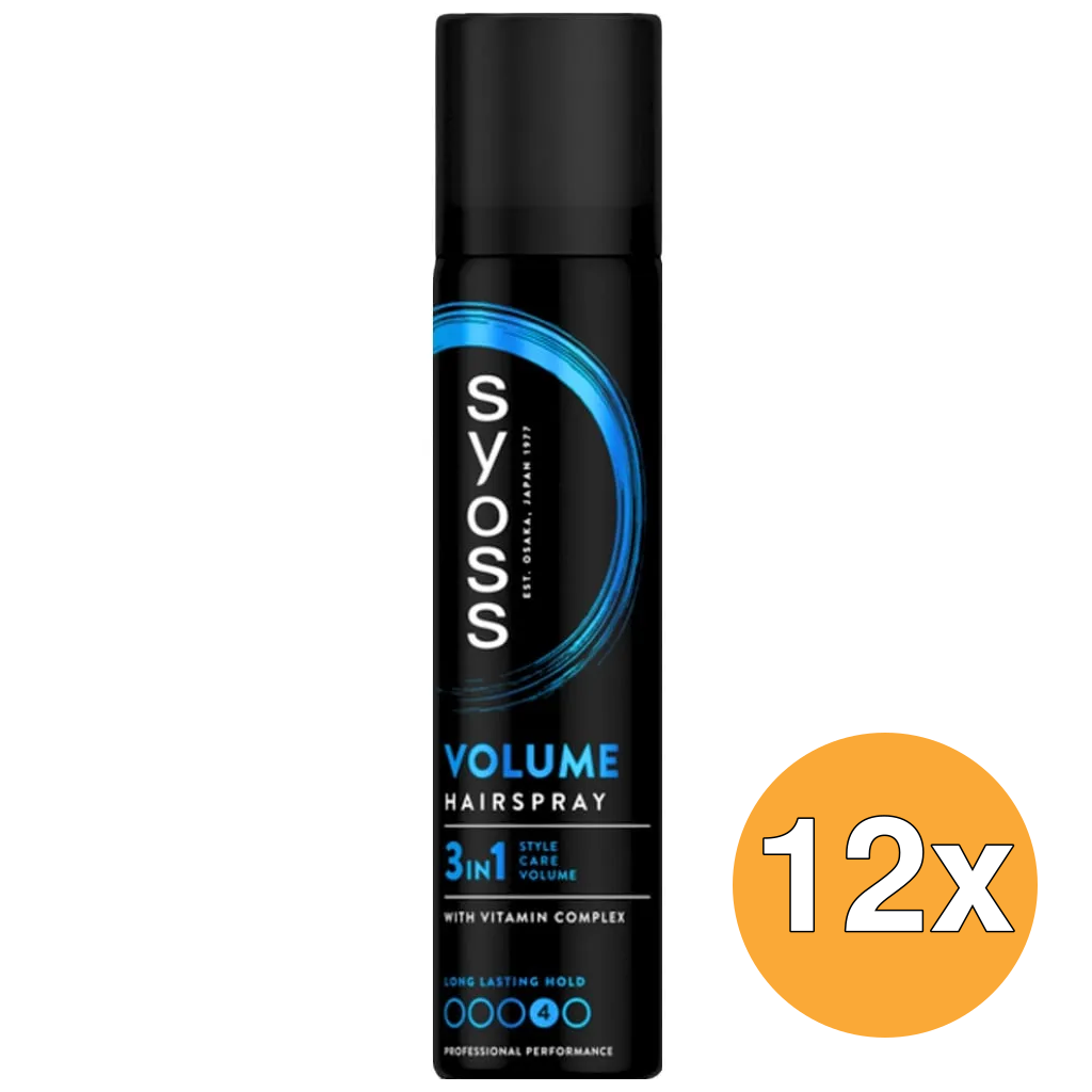 12x Syoss Hairspray Volume (75 ml)