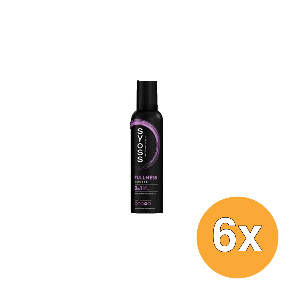 6x Syoss Mousse 5 Full Hair (250 ml)