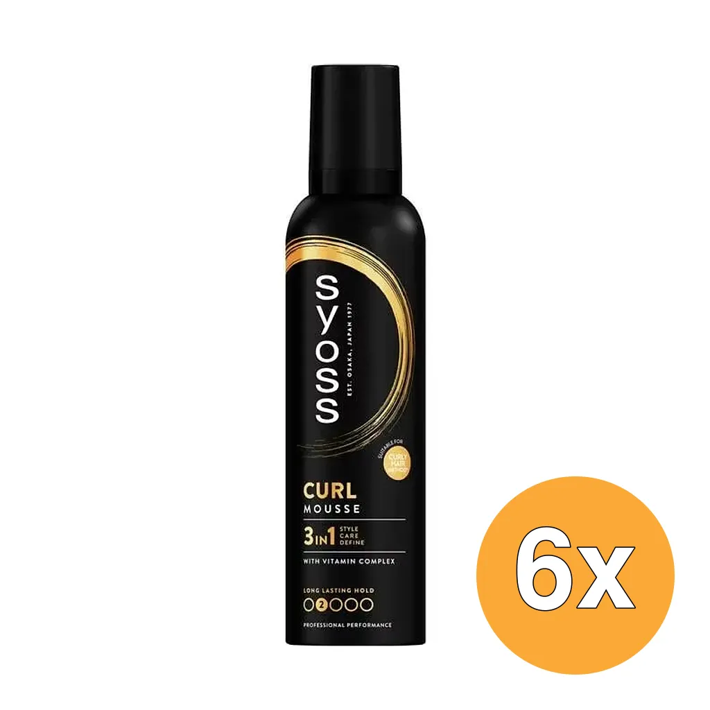 6x Syoss Mousse Curl Control (250 ml)