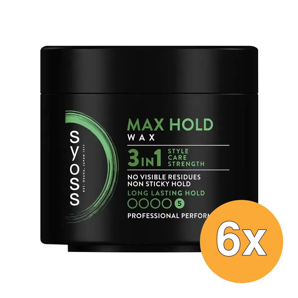 6x Syoss Wax Max Hold (150 ml)
