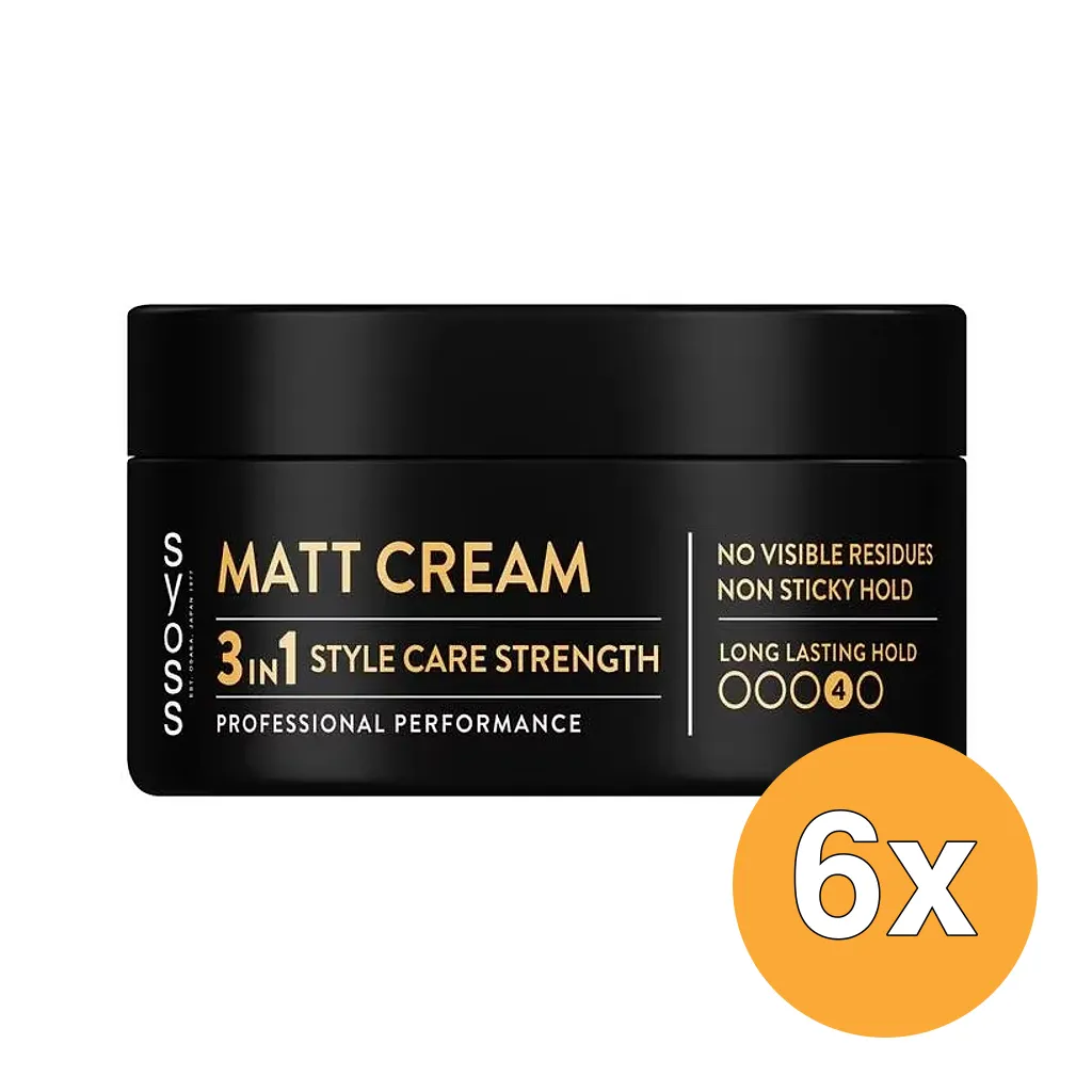 6x Syoss Paste Matt Finish (100 ml)