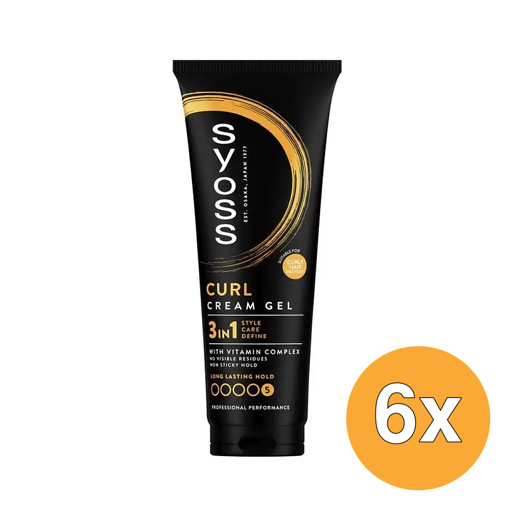 6x Syoss Gel Curl Control (250 ml)