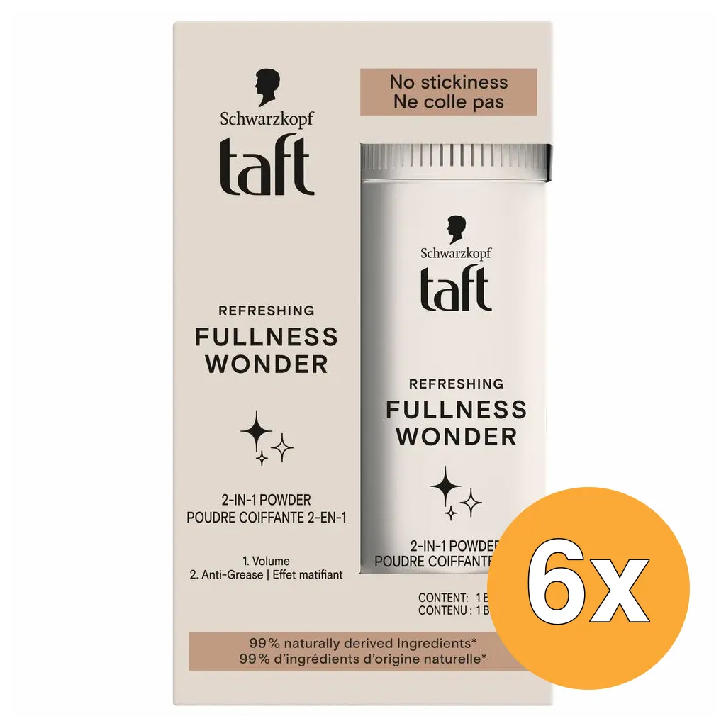 6x Taft Fulness Wonder 2in1 Poeder (10 gr)